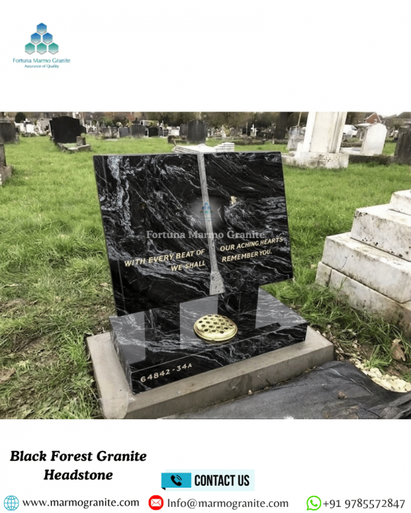 Black Forest Granite Headstone