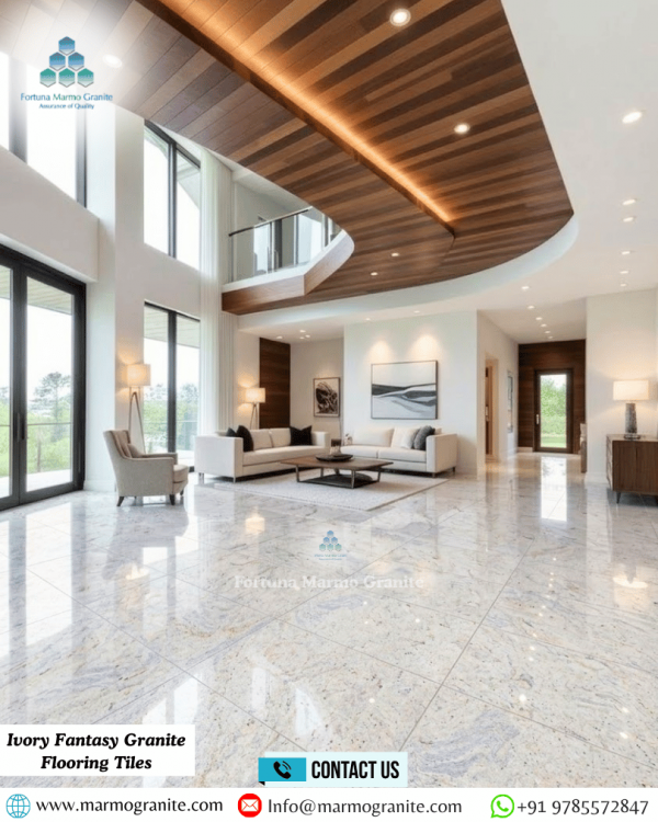 Ivory Fantasy Granite Flooring Tiles