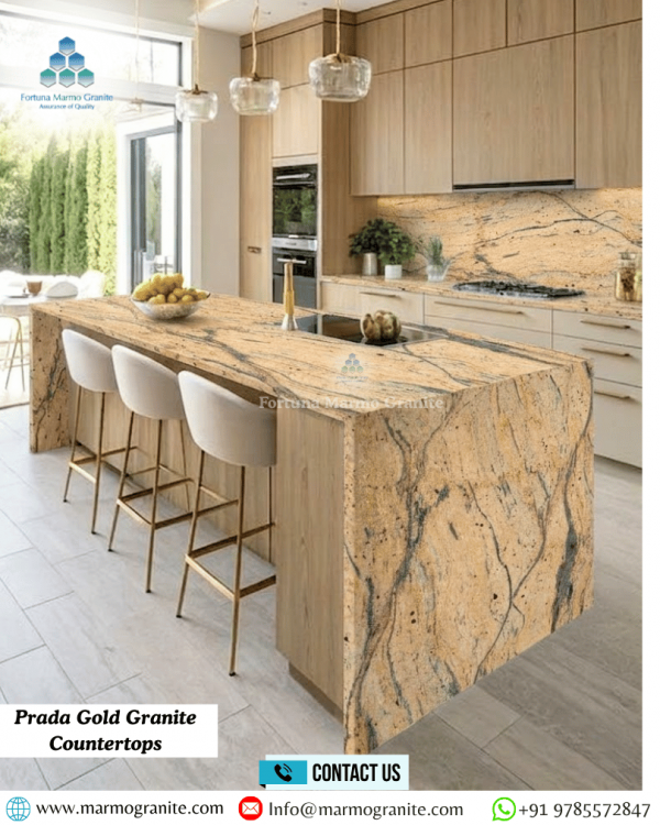 Prada Gold Granite Countertops