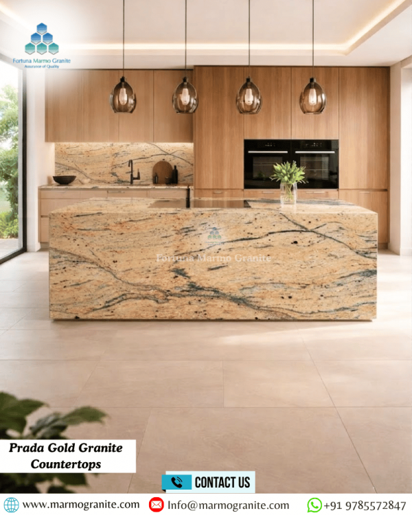 Prada Gold Granite Countertops