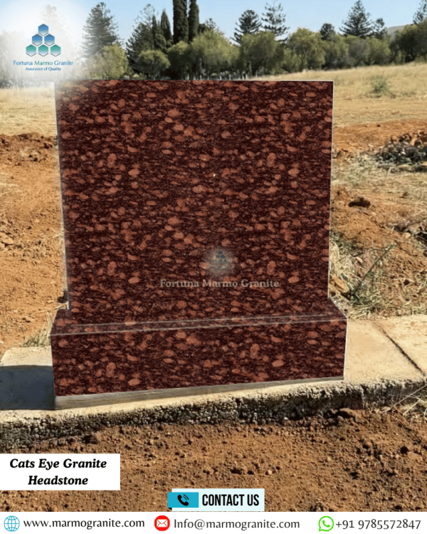 Cats Eye Granite Headstone