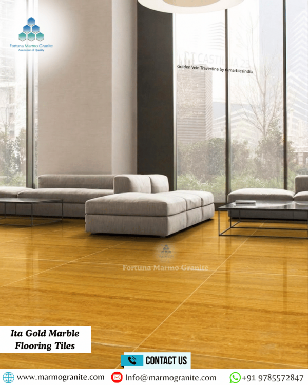 Ita Gold Marble Flooring Tiles