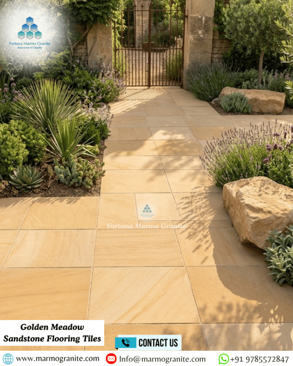 Golden Meadow Sandstone Flooring Tiles