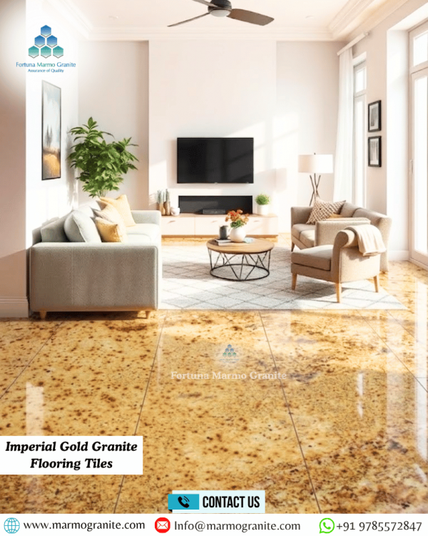 Imperial Gold Granite Flooring Tiles