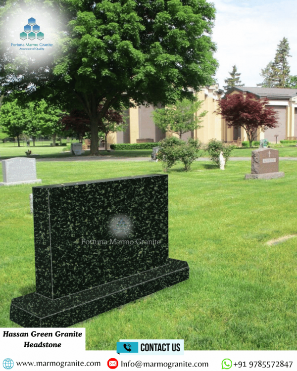 Hassan Green Granite Headstone