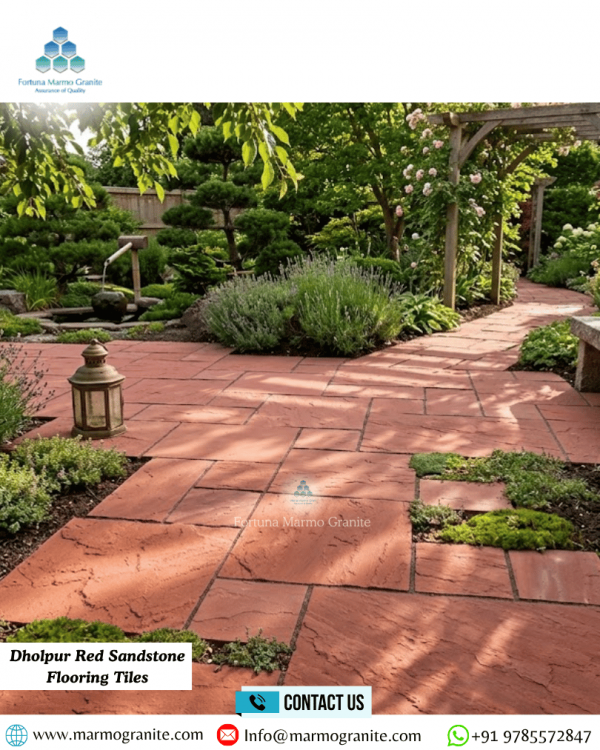 Dholpur Red Sandstone Flooring Tiles Dholpur Red Sandstone Flooring Tiles