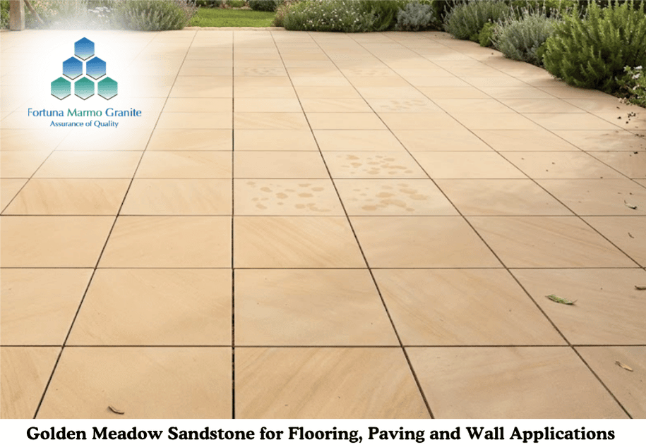 Golden Meadow Sandstone for Flooring, Paving and Wall Applications