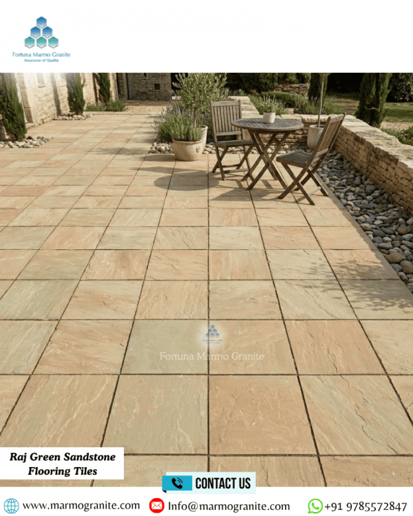 Raj Green Sandstone Flooring Tiles