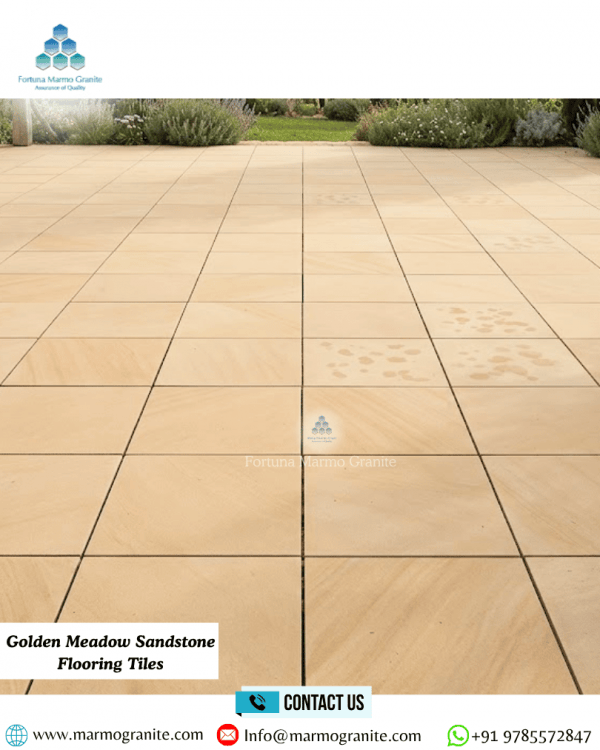 Golden Meadow Sandstone Flooring Tiles