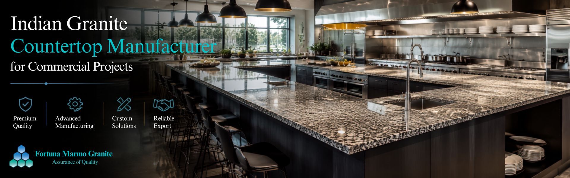 Indian Granite Countertop Manufacturer for Commercial Projects