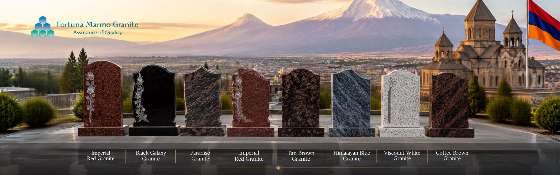 Indian Granite Memorial Stone Exporter to Armenia
