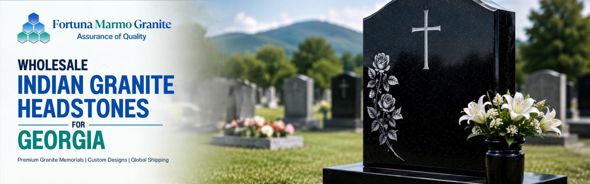 Indian Granite Headstones for Georgia